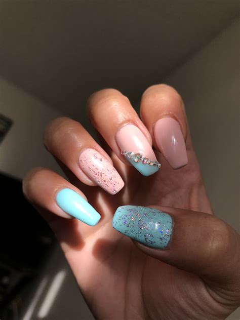 revel nail|cute gender reveal nails.